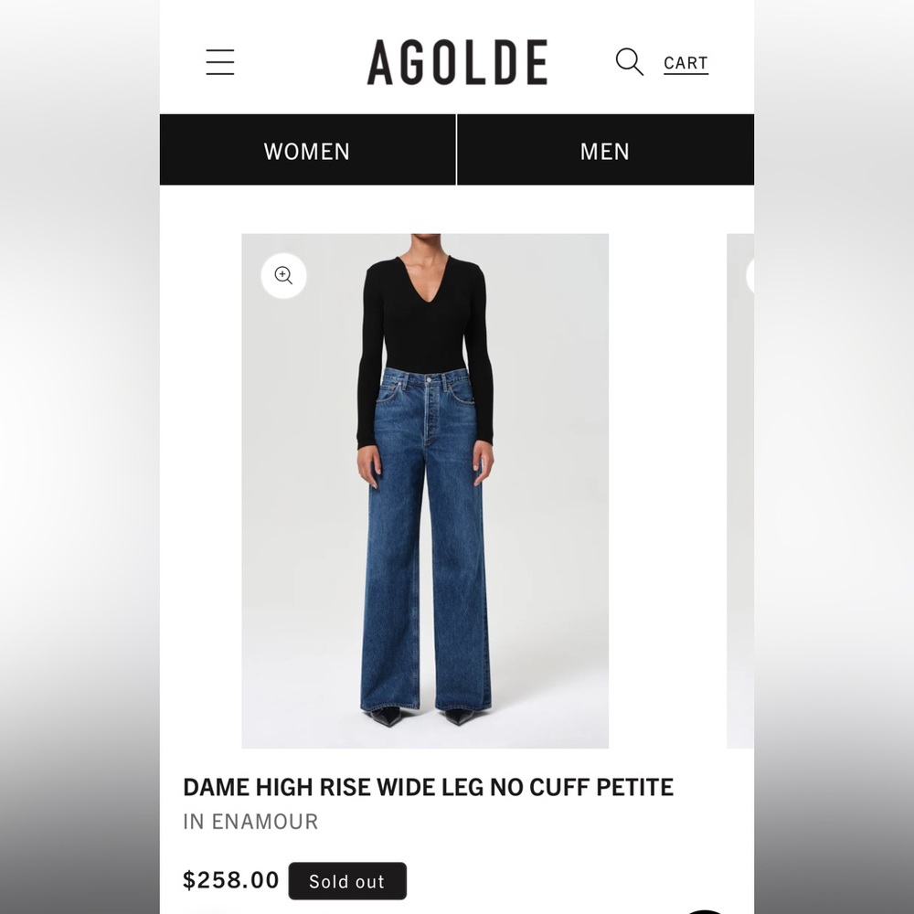 Like new - AGOLDE High-Rise Jeans